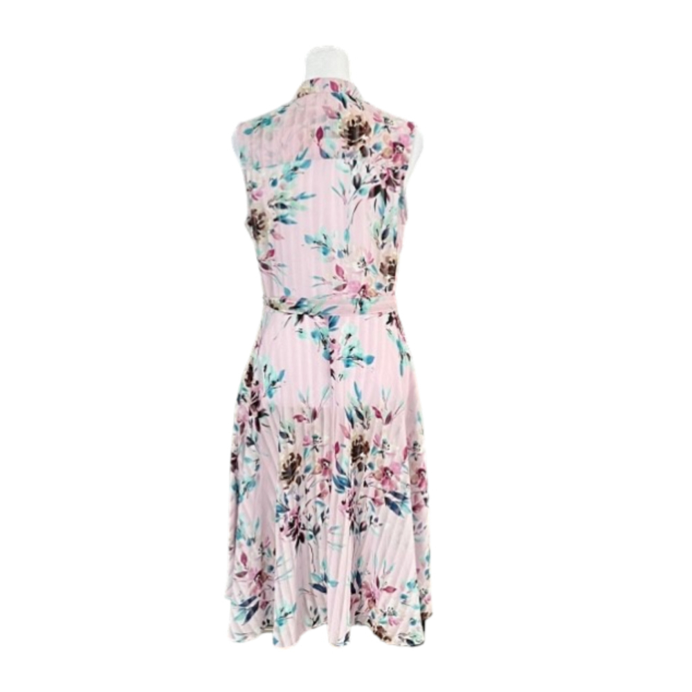 Nanette Lepore Sugar Plum Floral Pleated Dress Size 4 - Picture 10 of 12